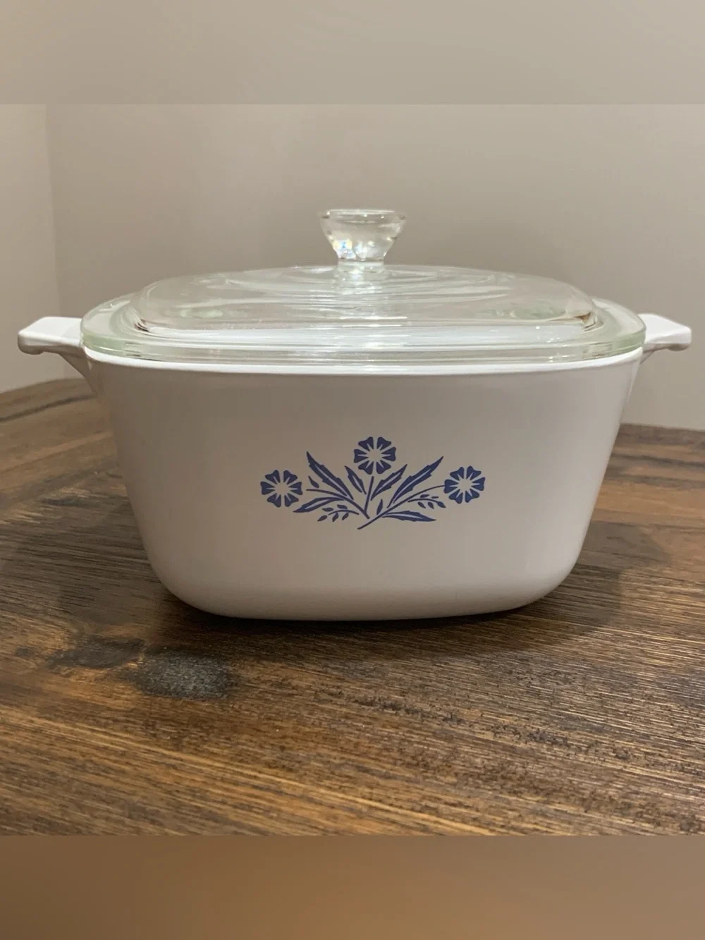 Vintage Corning Ware Blue Cornflower 1¾ Qt Casserole Dish with Lid – P-1¾-B